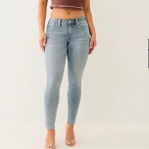 True Religion Halle Mid Rise Super Skinny Jeans size 29